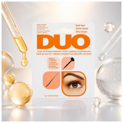 Ardell Duo Colle en Pinceau Faux Cils en Bandes Teinte Foncée 5 g