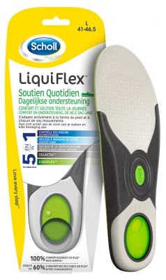 Scholl Semelles Soutien Quotidien Chaussures Femmes Pointure 35.5-40.5 - 1 Paire - Taille : L