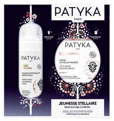 PATYKA Lift Essentiel Crème Lift-Éclat Fermeté Bio 50 ml + Clean Advanced Mousse Nettoyante Perfectrice Bio 100 ml Offerte