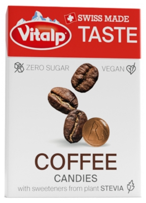 Vitalp Bonbons Sans Sucre Avec Stévia - Café 25 g