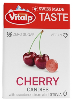Vitalp Bonbons Sans Sucre Avec Stévia - Cerise 25 g