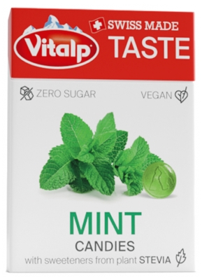 Vitalp Bonbons Sans Sucre Avec Stévia - Menthe 25 g