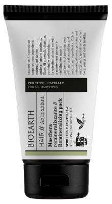 Bioearth Hair Masque Reminéralisant Spiruline Tous Types de Cheveux 150 ml