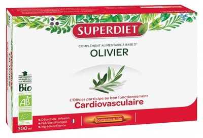Superdiet Olivier Bio - 20 Ampoules de 15 ml