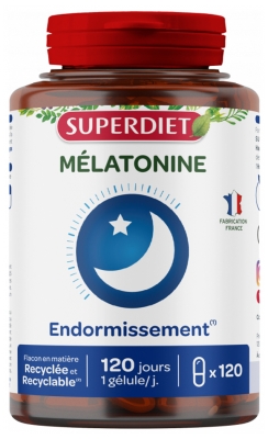 Superdiet Mélatonine - 120 Gélules