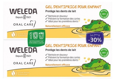 Weleda Duo Gel Dentifrice Enfant - 2 X 50 ml