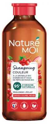 Naturé Moi Shampoing Couleur Groseille Huile de Pépin de Raisin Cheveux Colorés et Méchés 250 ml