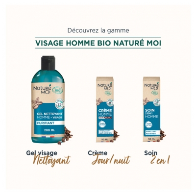 Naturé Moi Homme Crème Hydratante Jour Nuit Extrait de Cascara Bio 50 ml