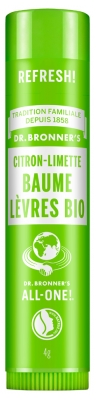 Drbronners Baume à Lèvres - Parfum : Citron-Limette