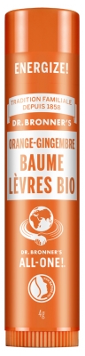 Drbronners Baume à Lèvres - Parfum : Orange-Gingembre