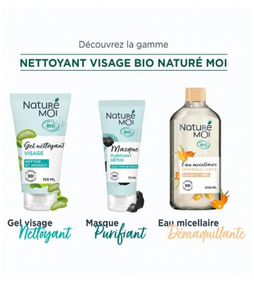 Naturé Moi Eau Micellaire Démaquillante Visage et Yeux Bio 500 ml