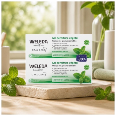 Weleda Duo Gel Dentifrice Végétal - 2 X 75 ml