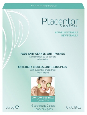 Placentor Pads Yeux Anti Cernes Anti Poches Boîte 6 Sachets