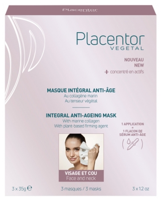 Placentor Masque Intégral Anti Âge Boîte 3 Sachets