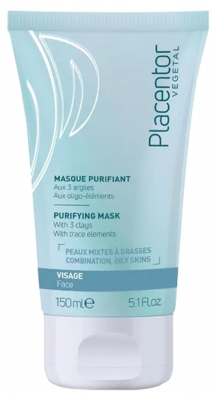 Placentor Masque Purifiant à l'Argile Verte Peaux Mixtes / Grasses Tube 150 ml