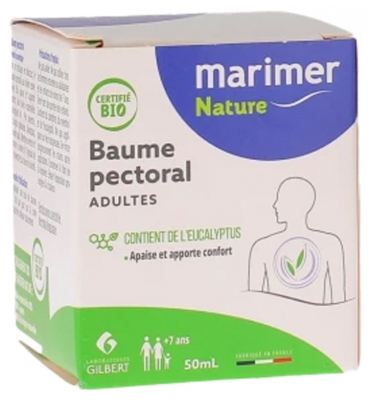 Marimer Nature Baume Pectoral Adulte Apaisant Eucalyptus Bio 50 ml