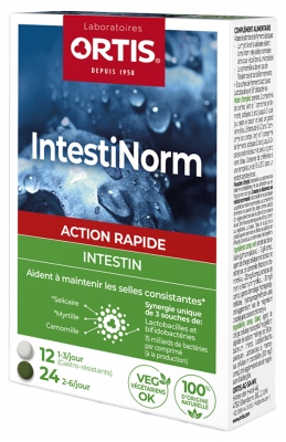 Ortis Intestinorm - Action Rapide - Intestin - 36 Comprimés