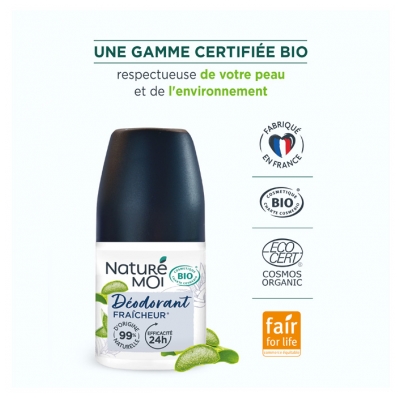 Naturé Moi Homme Déodorant Fraîcheur Efficacité 24H Bio 50 ml