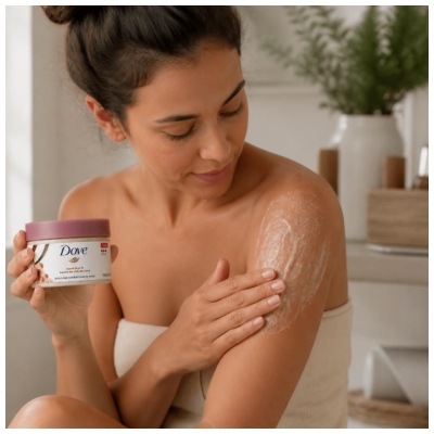 Dove Gommage Corps Profond Sucre Brun et Beurre de Noix de Coco 298 g