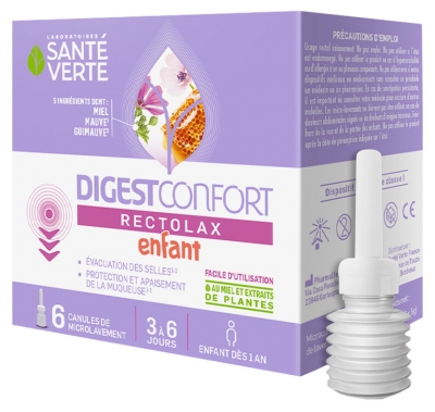 Santé Verte Digestconfort Rectolax Enfant - 6 Canules