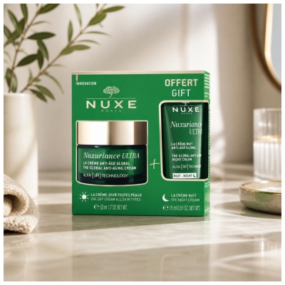 Nuxe Nuxuriance Ultra Kit Anti-Âge Crème de Jour 50 ml + Cème de Nuit 15 ml Offerte