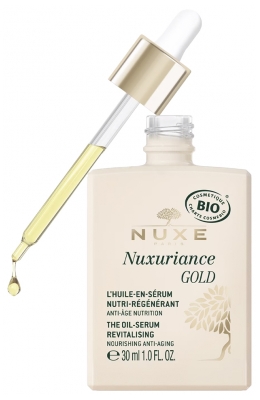 Nuxe Nuxuriance Gold L'Huile-en-Sérum Nutri-Régénérant Anti-Âge Peaux Sèches Bio 30 ml