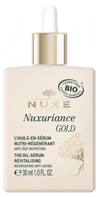 Nuxe Nuxuriance Gold L'Huile-en-Sérum Nutri-Régénérant Anti-Âge Peaux Sèches Bio 30 ml