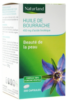 Naturland Bourrache Huile 200 Capsules