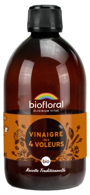 Biofloral Vinaigre 4 Voleurs Bio 500 ml Remèdes Traditionnels