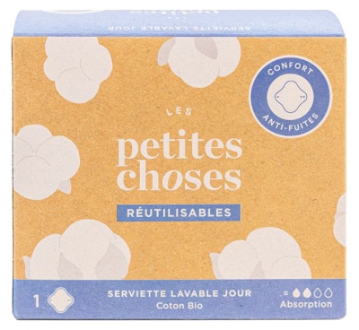 Les Petites Choses Serviette Lavable Jour Coton Bio 1 Serviette
