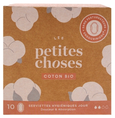 Les Petites Choses Serviettes Hygiéniques Jour Coton Bio 10 Serviettes