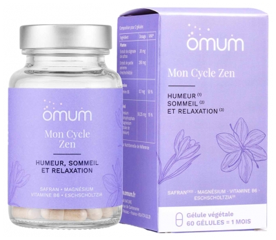 Omum Mon Cycle Zen : Humeur Sommeil Relaxation - 60 Gélules