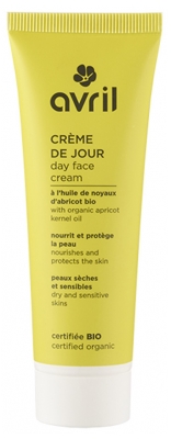 Avril Crème de Jour Visage Peaux Sèches et Sensibles Bio 50 ml