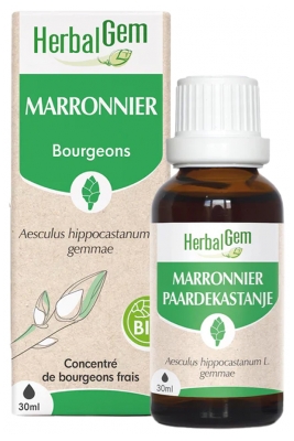 HerbalGem Marronnier Bio - Concentré de Bourgeons Frais - 30 ml