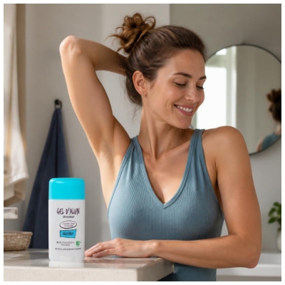 Gel d'Alun Déodorant en Gel Pierre d'Alun & Aloe Vera Parfum Aquatique 50 ml
