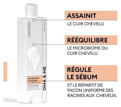 OMA & ME Shampoing Purifiant Cheveux Gras 250 ml
