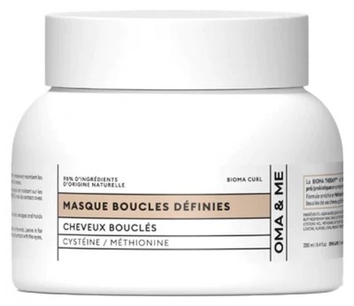 OMA & ME Masque Boucles Définies Cheveux Ondulés à Bouclés 250 ml