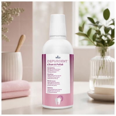 Wild Depurdent Clean & Polish Bain de Bouche Dents Blanches 500 ml