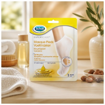 Scholl Masque Pieds à l'Huile d'Argan