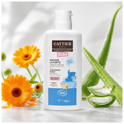 Cattier Baby Mousse Lavante Bébé Bio 150 ml
