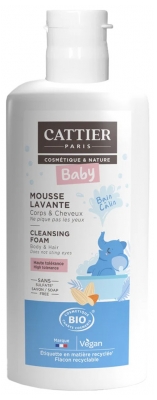 Cattier Baby Mousse Lavante Bébé Bio 150 ml
