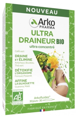 Arkopharma Arkofluides Ultra Draineur 30 Ampoules Bio