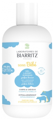 Laboratoires de Biarritz Bébé Gel Lavant Surgras Corps & Cheveux Parfum Douceur Bio 200 ml