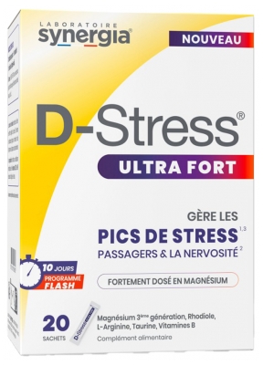 Synergia D-Stress Ultra Fort - Pics de Stress - 20 Sachets