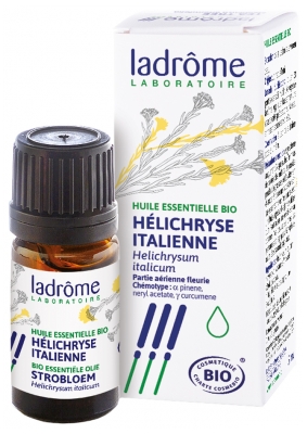 Ladrôme Huile Ess. Helichryse Italienne Partie Aérienne Fleurie 5 ml Fr/Nl