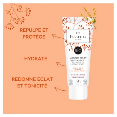 Les Poulettes Paris Masque Éclat Revitalisant Bio 75 ml