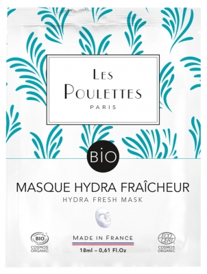 Les Poulettes Paris Masque Hydra Fraîcheur Peaux Déshydratées Bio 18 ml