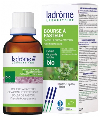 Ladrôme Extrait de Plante Bourse a Pasteur Partie Aérienne Fleurie 50 ml Fr/Nl/es