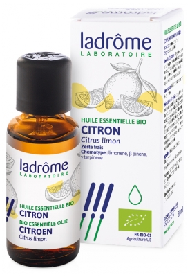 Ladrôme Huile Essentielle Citron Zeste Bio 30 ml