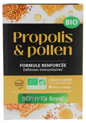 Séphyto Royal Propolis & Pollen Bio 30 Ampoules